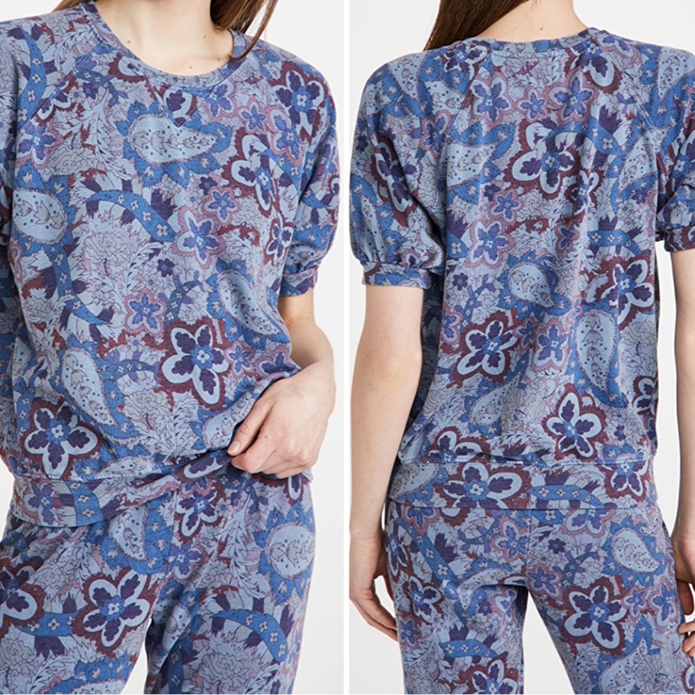 Sundry Paisley Raglan Top - Picture 2 of 8